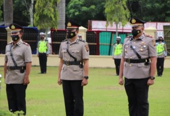 Kapolres Pimpin Sertijab Dua Pejabat Polres Oku Timur