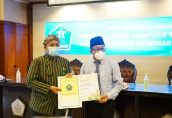 Apresiasi positif disampaikan Walikota Malang, Drs. H. Sutiaji, kepada 15 pemenang Lomba Kampung Bersinar