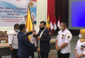 Dendi Ramadhona  Terpilih  Sebagai Ketua Karang Taruna Provinsi Lampung Masa Bhakti 2021-2026