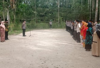 Kasat Reskrim Polres Pasaman Pimpin Apel Gabungan di Nagari Sundata