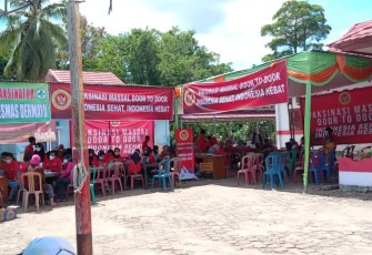 BIN Gelar Vaksinasi Massal Bersama Pemda Seluma Di Kecamatan Air Periukan