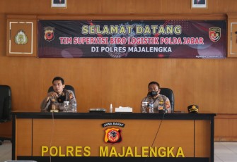 Biro Logistik Polda Jabar Laksanakan Supervisi Di Polres Majalengka