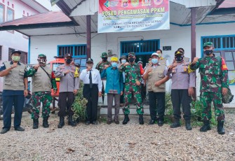 Dandim Bahas 3 Prioritas Dalam Kunker di Gunung Mas Serta Cek PPKM Level 3