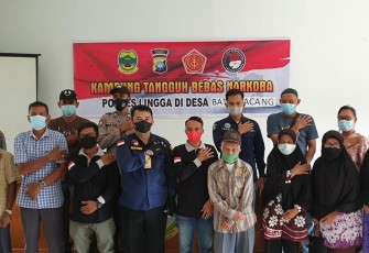 Polres Lingga Bentuk Kampung Tangguh Anti Narkoba