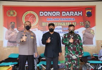 Polres Karanganyar Gelar Donor Darah