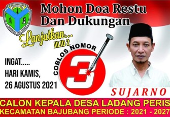 Sujarno Mantan Kades Desa Ladang Peris Kembali Mencalonkan  Diri 