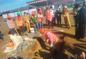 Walikota Dan Wakil Walikota Bitung Gelar Peletakan Batu Pertama Pembangunan RSUD Pratama