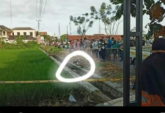 Lokasi Ditemukan Sesosok Mayat di Saluran Irigasi, Pagi Tadi