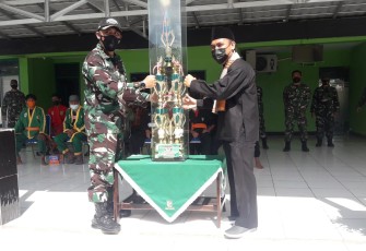 Dandim 0423/BU Letkol Inf. Agung Pramudyo Saksono, SH, M.Si Membuka Turnamen Pencak Silat Piala Bergilir Komandan Kodim 0423/BU tahun 2021