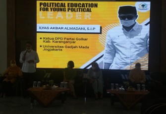 Kegiatan pendidikan politik bertajuk Political Education for Young Political Leaders secara daring di Kantor DPD Golkar Kabupaten Karanganyar