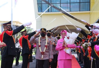 Kapolda Bengkulu Gelar Upacara Pelepasan Irjen Pol Drs Teguh Sarwono