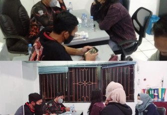 Jajaran kepolisian Polda Jawa Tengah (Jateng) mengamankan dua orang terduga provokator rencana aksi unjuk rasa di sejumlaj wilayah di Jateng, Sabtu (24/7/2021).