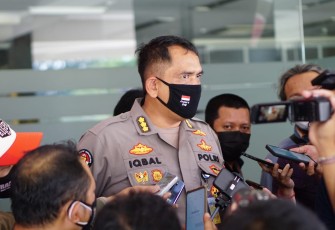 Kabidhumas Polda Jateng, Kombes Pol M Iqbal Alqudusy saat memberikan keterangan kepada media,