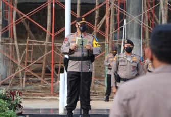 Polda Bengkulu melaksanakan Apel Gelar pasukan Operasi Zebra Nala 2021 lapangan apel rekonfu Polda Bengkulu.