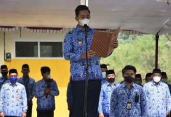 Bupati Kendal Pimpin Upacara HUT Kopri ke 50 di Curug Sewu 