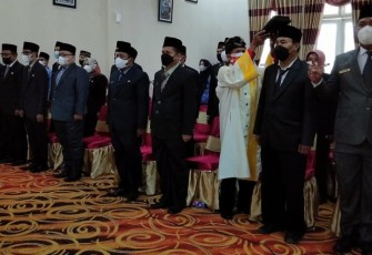 Pelantikan Pejabat Eselon II III dan IV Bupati BU Minta Jajaran Kuasai Teknologi Informasi