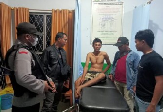 Terduga Pelaku Saat Diamankan  