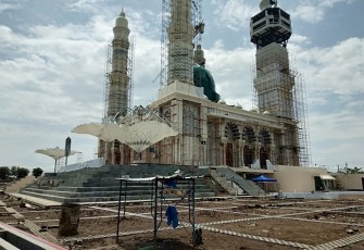 Pembangunan Masjid Agung Karanganyar Terus Dikebut, Kontraktor PT MAM Energindo Kerahkan 350 Tenaga Kerja