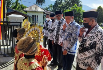 Wakil Bupati Kabupaten Pasaman Sabar AS membuka secara resmi acara Workshop Persatuan Guru Republik Indonesia