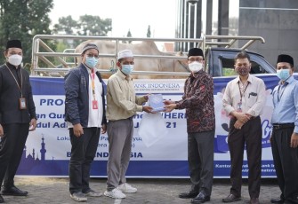 BI Sumsel Distribusikan Hewan Qurban Bersama PPPA Daarul Qur'an Palembang