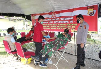 Polres Mukomuko Gelar Donor Darah