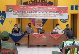 Polres Bengkulu Selatan dan Satpol PP Gelar Pelatihan Kapasitas Linmas