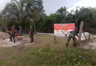 Pos Babinsa di Kelurahan Kampuri Mulai Dikerjakan