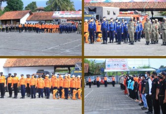 Pemkab Garut Gelar Apel Pasukan Siaga Bencana