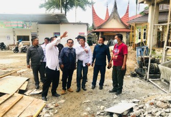 Komisi II DPRD Kabupaten Pasaman Tinjau Langsung Pembangunan Gedung DPRD Tahap II 