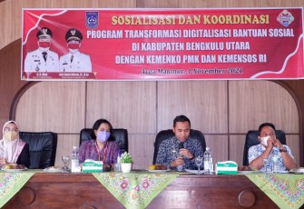 Pemkab Bengkulu Utara menggelar sosialisasi dan koordinasi program transformasi digitalisasi bantuan sosial 