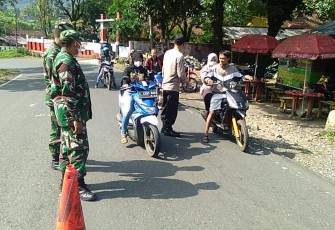 Kapolsek Cisompet Beri Imbauan PPKM Level Empat di Wilayah Hukumnya