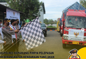 Kawal Pendistribusian Polres Kepahiang Pastikan Bansos Tepat Sasaran 