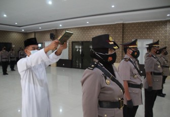 Acara Serah Terima Jabatan (Sertijab) Pejabat Utama (PJU) Polres Karanganyar
