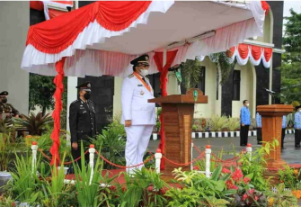 Bupati Pasaman Bertindak Sebagai Inspektur Upacara