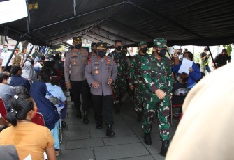 Panglima TNI Marsekal Hadi Tjahjanto dan Kapolri Jenderal Listyo Sigit Prabowo