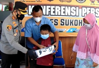 Ghifari Diangkat Jadi Anak Asuh Oleh Polres Sukoharjo