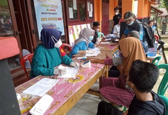 Vaksinas Massal di Desa Simpang Tiga Pagar Gasing Kecamatan Talo