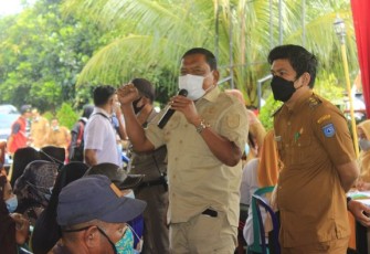  Bupati bersama Wabup BU Sambangi Gebyar Vaksinasi Kecamatan Air Padang