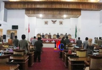 Rapat Paripurna Pengantar Nota Keuangan RAPBD Kabupaten Seluma TA 2022