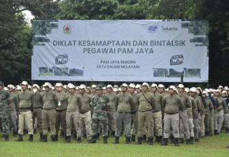 Pelatihan pegawai PAM Jaya di Rindam Jaya