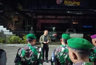 Dandim 1310/Bitung saat memberikan arahan pada apel gabungan