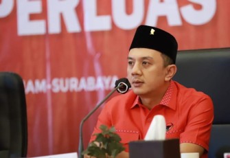 Kepala Badan Pemenangan Pemilu DPD PDI Perjuangan Jawa Timur, Deni Wicaksono