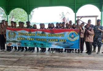 Saat acara penanaman 