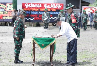 Pangdam I/BB saat Tutup TMMD ke-115 Tahun 2022 di Kabupaten Asahan