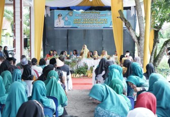 Tim Evaluasi PKK Sumut saat Kunjungi Desa Rawang Pasar VI