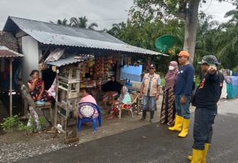 BPBD Kabupaten Asahan saat Laksanakan Peninjauan Ke Lokasi Banjir