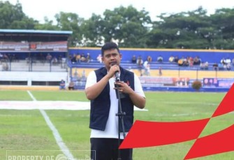 Pembukaan Bonas Cup 2022 di Lapangan Binaraga Rantau Prapat