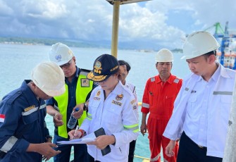 Uji Kelaiklautan Kapal digelar di Pelabuhan Yos Sudarso Ambon pada Kamis (20/10).