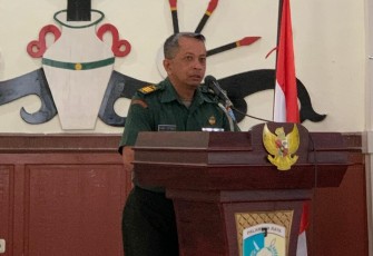 Pgs Pasi Intel saat Sampaikan Waspadai Paham Radikalisme dan Terorisme