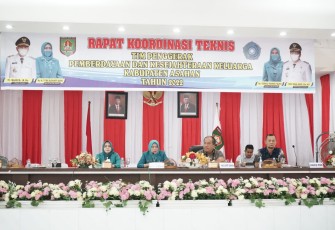 Wakil Bupati Asahan saat Buka Rakornis TP PKK Kabupaten Asahan